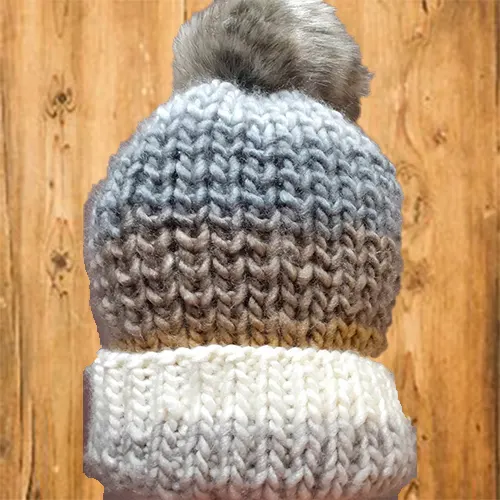 Bonnet à pompon multicolor - Pic et Coud Buchy