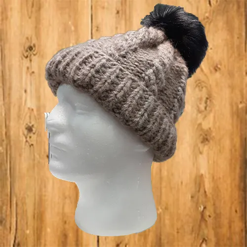 Bonnet à pompon noir - Pic et Coud Buchy