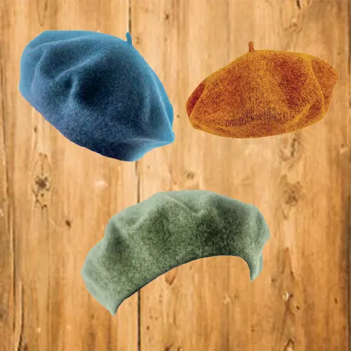Béret 100% Merinos chiné FLORAMEN - Pic et Coud Buchy