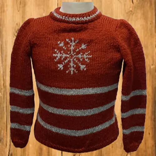 Pull rouge enfant - Pic et Coud Buchy