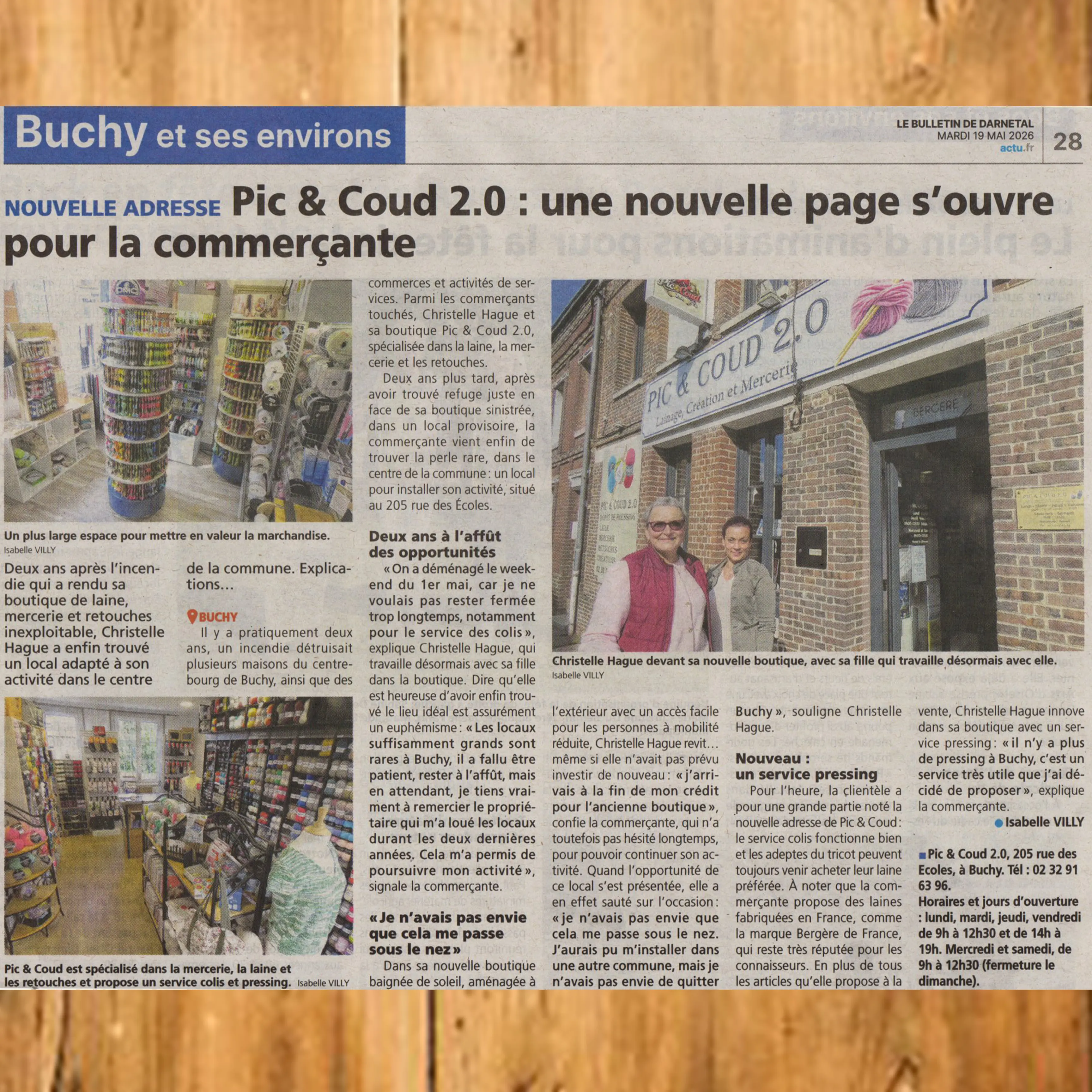 Réouverture magasin 04 05 2026 - Pic et Coud Buchy
